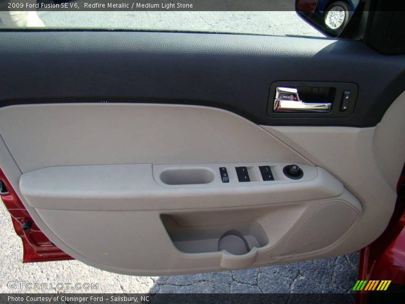 Redfire Metallic / Medium Light Stone 2009 Ford Fusion SE V6