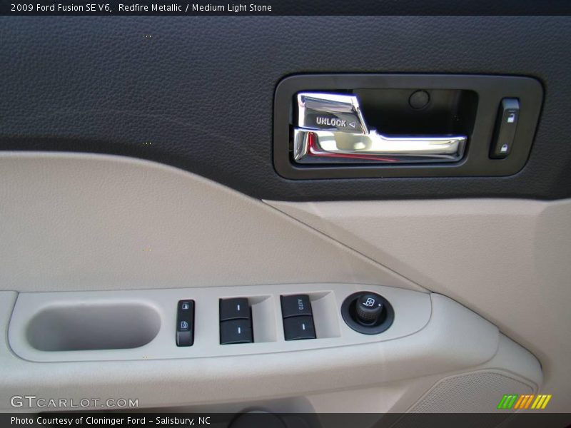 Redfire Metallic / Medium Light Stone 2009 Ford Fusion SE V6