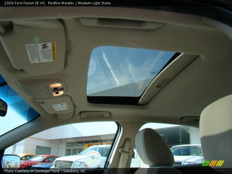 Redfire Metallic / Medium Light Stone 2009 Ford Fusion SE V6