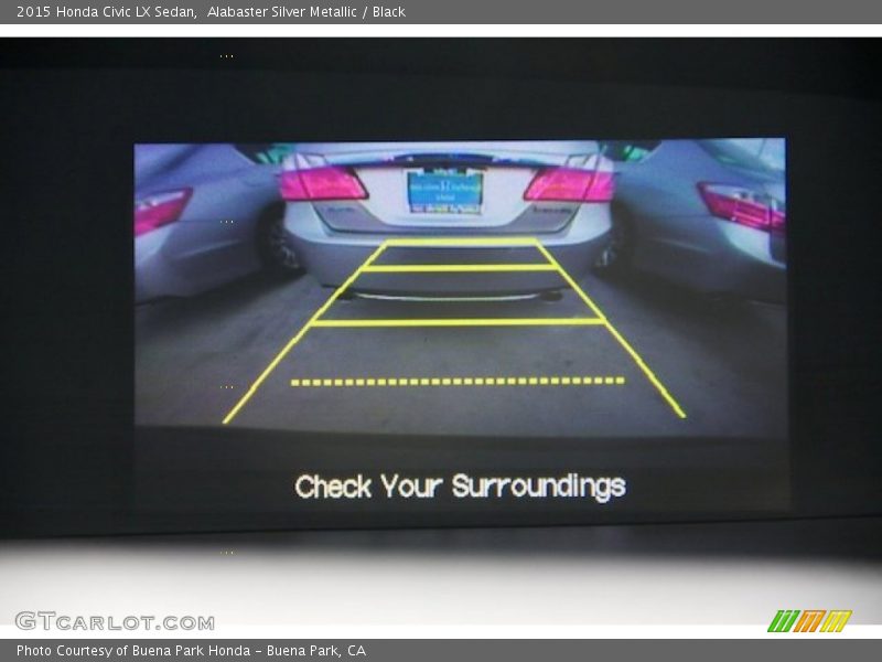 Alabaster Silver Metallic / Black 2015 Honda Civic LX Sedan