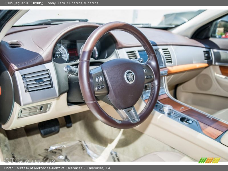 Ebony Black / Charcoal/Charcoal 2009 Jaguar XF Luxury