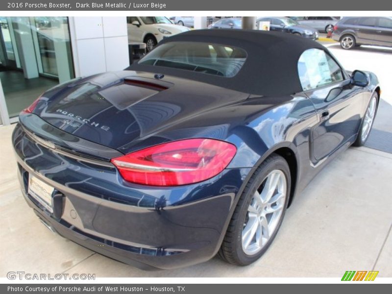 Dark Blue Metallic / Luxor Beige 2016 Porsche Boxster