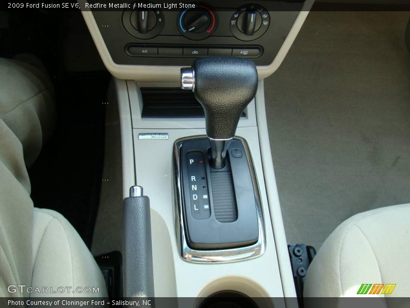 Redfire Metallic / Medium Light Stone 2009 Ford Fusion SE V6