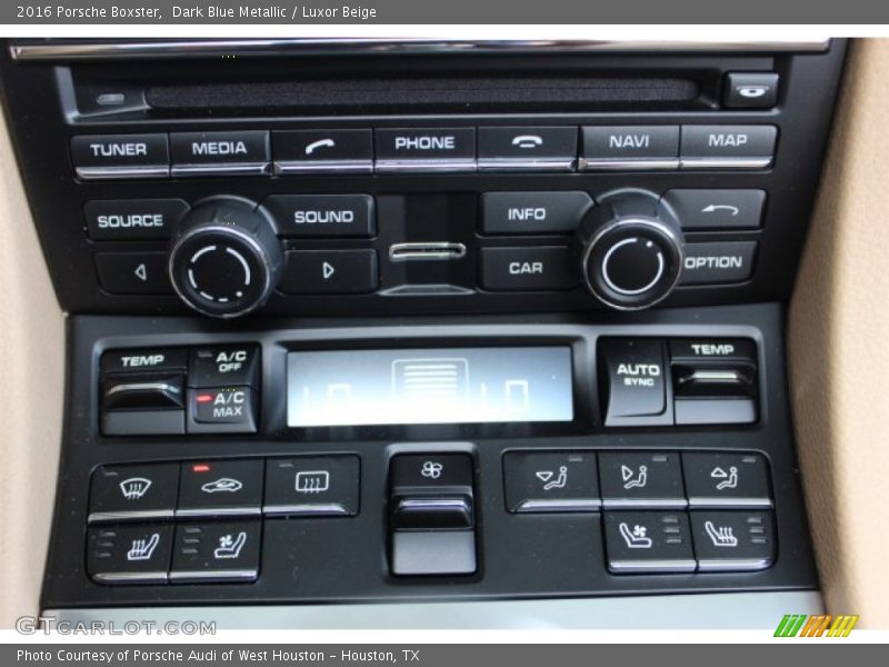 Controls of 2016 Boxster 