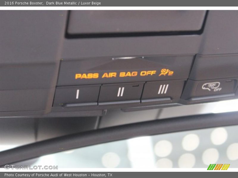 Dark Blue Metallic / Luxor Beige 2016 Porsche Boxster
