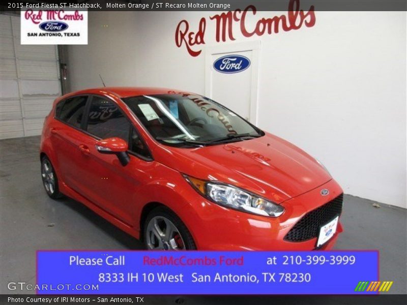 Molten Orange / ST Recaro Molten Orange 2015 Ford Fiesta ST Hatchback