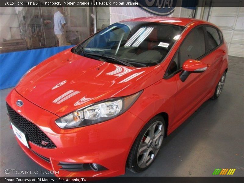 Molten Orange / ST Recaro Molten Orange 2015 Ford Fiesta ST Hatchback