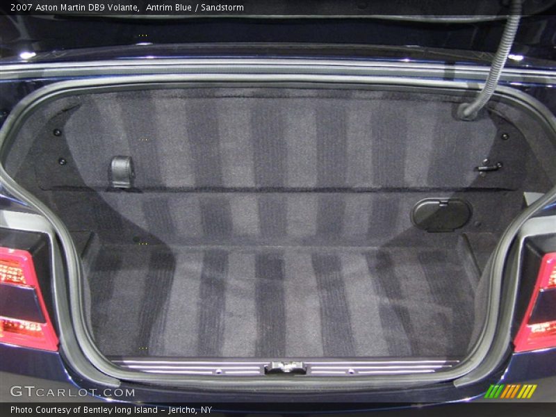 2007 Aston Martin DB9 Volante, Antrim Blue/Sandstorm, Trunk - 2007 Aston Martin DB9 Volante
