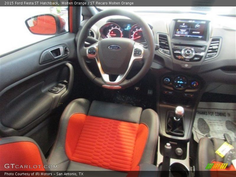 Molten Orange / ST Recaro Molten Orange 2015 Ford Fiesta ST Hatchback