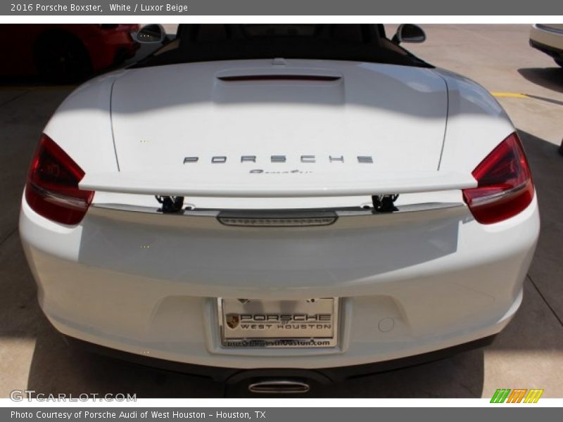 White / Luxor Beige 2016 Porsche Boxster