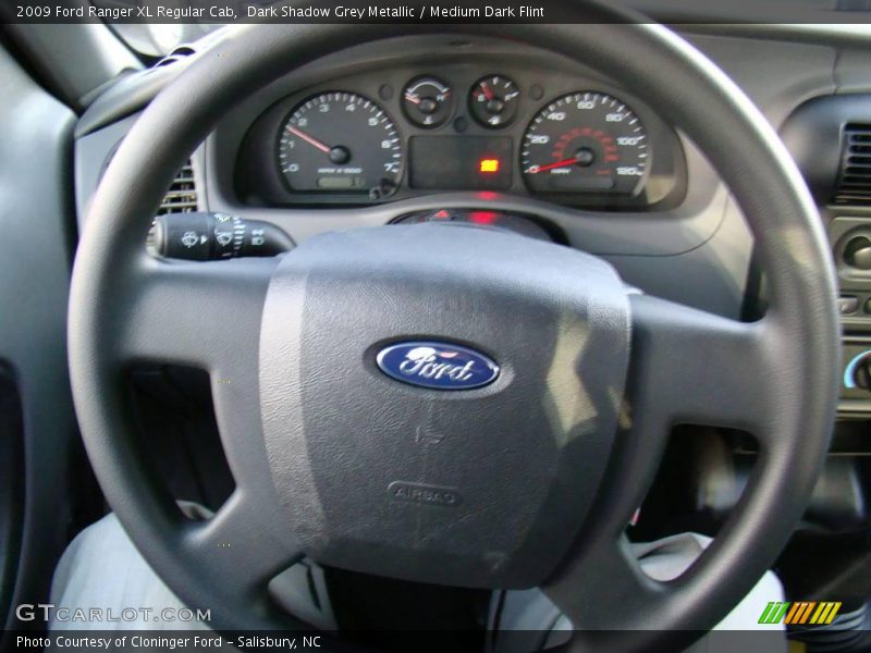 Dark Shadow Grey Metallic / Medium Dark Flint 2009 Ford Ranger XL Regular Cab