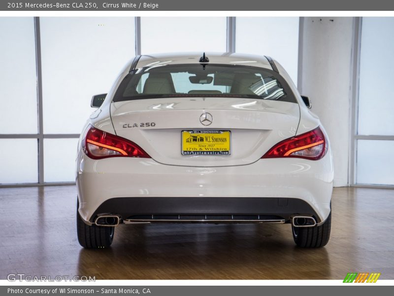 Cirrus White / Beige 2015 Mercedes-Benz CLA 250