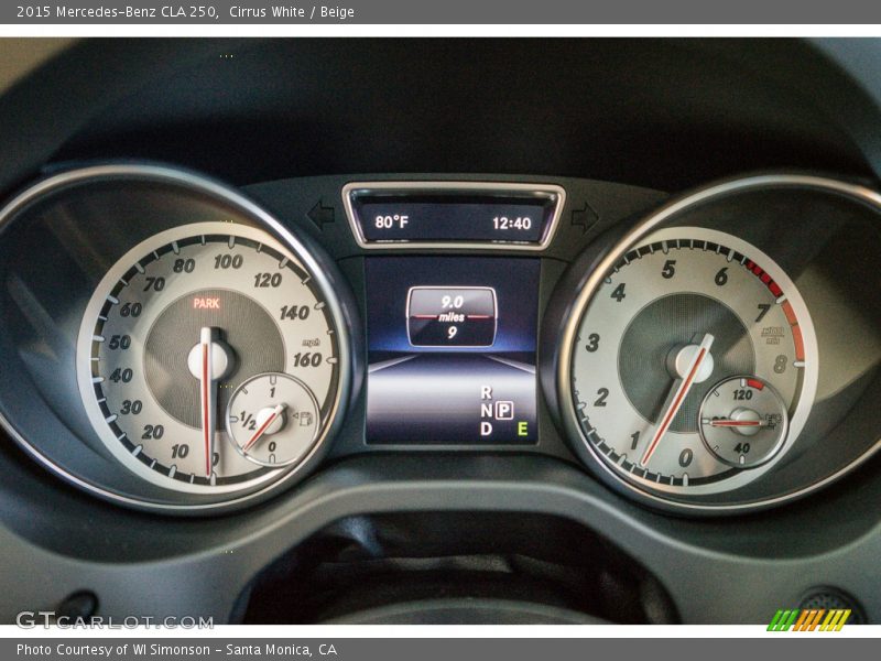 Cirrus White / Beige 2015 Mercedes-Benz CLA 250