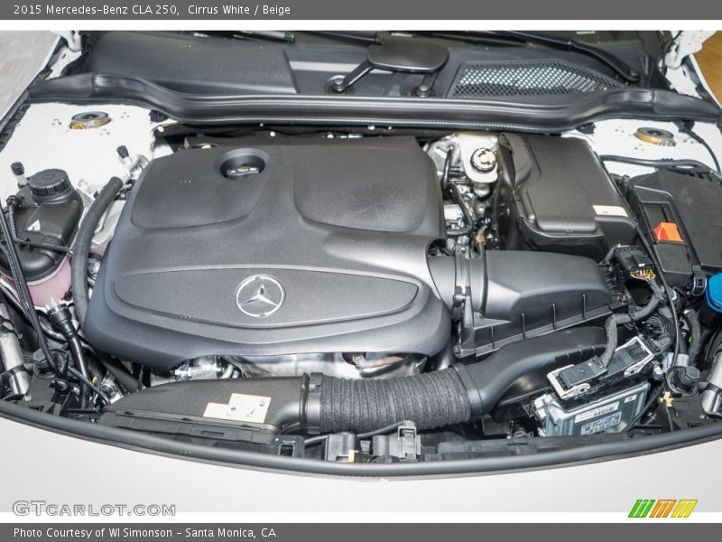 Cirrus White / Beige 2015 Mercedes-Benz CLA 250