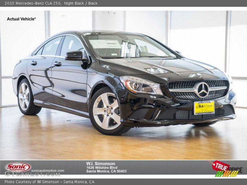Night Black / Black 2015 Mercedes-Benz CLA 250