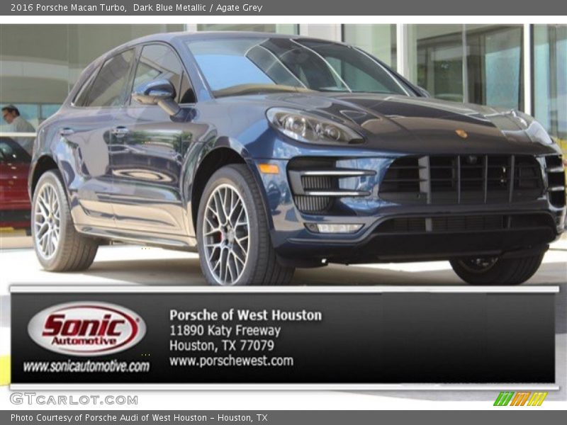 Dark Blue Metallic / Agate Grey 2016 Porsche Macan Turbo