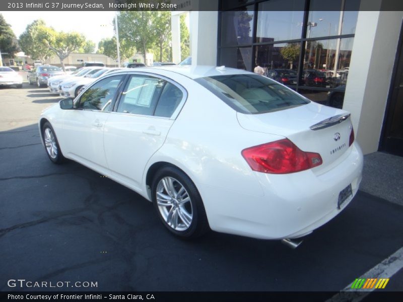 Moonlight White / Stone 2013 Infiniti G 37 Journey Sedan