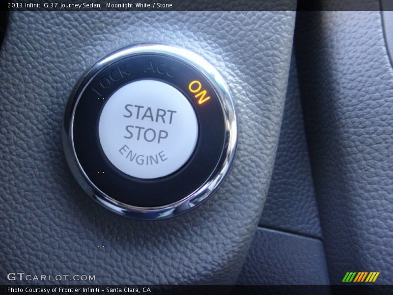 Moonlight White / Stone 2013 Infiniti G 37 Journey Sedan