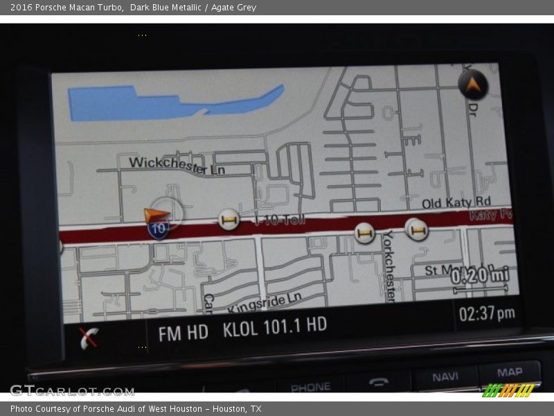 Dark Blue Metallic / Agate Grey 2016 Porsche Macan Turbo