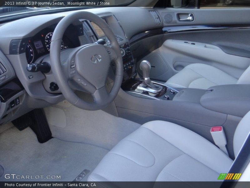 Moonlight White / Stone 2013 Infiniti G 37 Journey Sedan