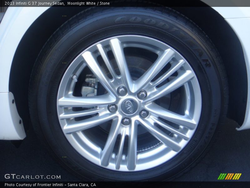 Moonlight White / Stone 2013 Infiniti G 37 Journey Sedan