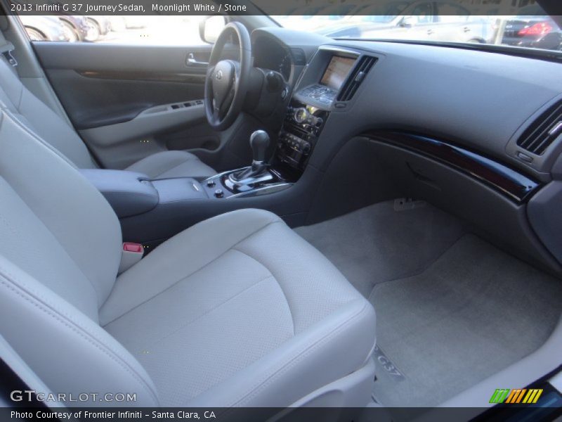 Moonlight White / Stone 2013 Infiniti G 37 Journey Sedan
