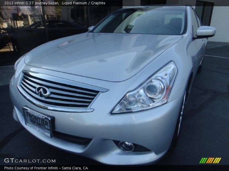 Liquid Platinum / Graphite 2013 Infiniti G 37 Journey Sedan