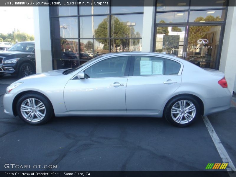 Liquid Platinum / Graphite 2013 Infiniti G 37 Journey Sedan