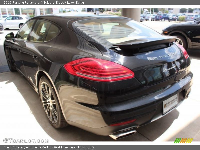 Black / Luxor Beige 2016 Porsche Panamera 4 Edition