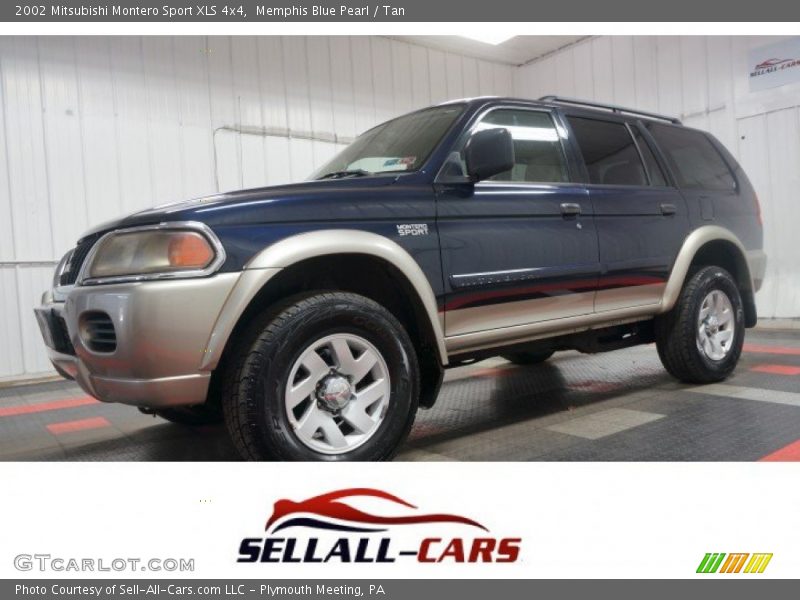 Memphis Blue Pearl / Tan 2002 Mitsubishi Montero Sport XLS 4x4
