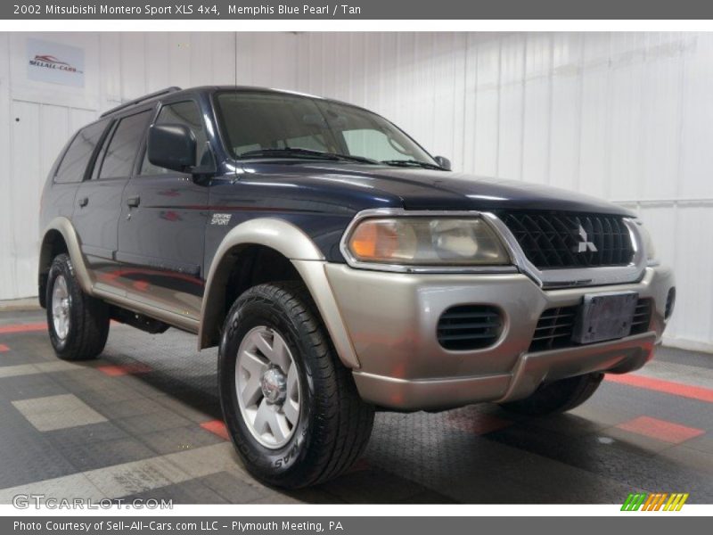 Memphis Blue Pearl / Tan 2002 Mitsubishi Montero Sport XLS 4x4