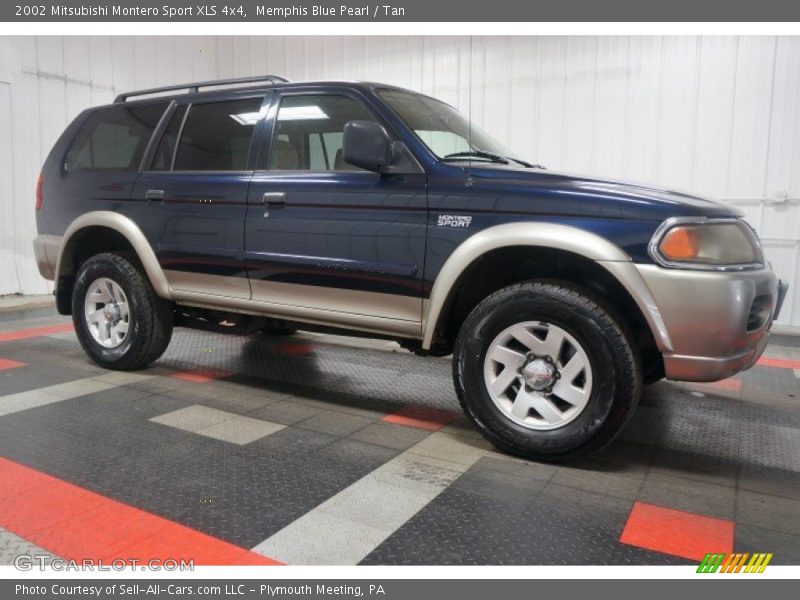 Memphis Blue Pearl / Tan 2002 Mitsubishi Montero Sport XLS 4x4