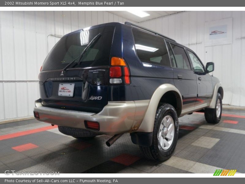 Memphis Blue Pearl / Tan 2002 Mitsubishi Montero Sport XLS 4x4