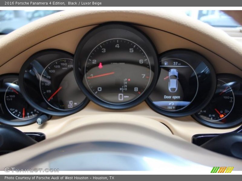 Black / Luxor Beige 2016 Porsche Panamera 4 Edition