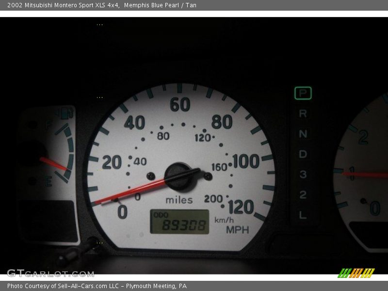 Memphis Blue Pearl / Tan 2002 Mitsubishi Montero Sport XLS 4x4