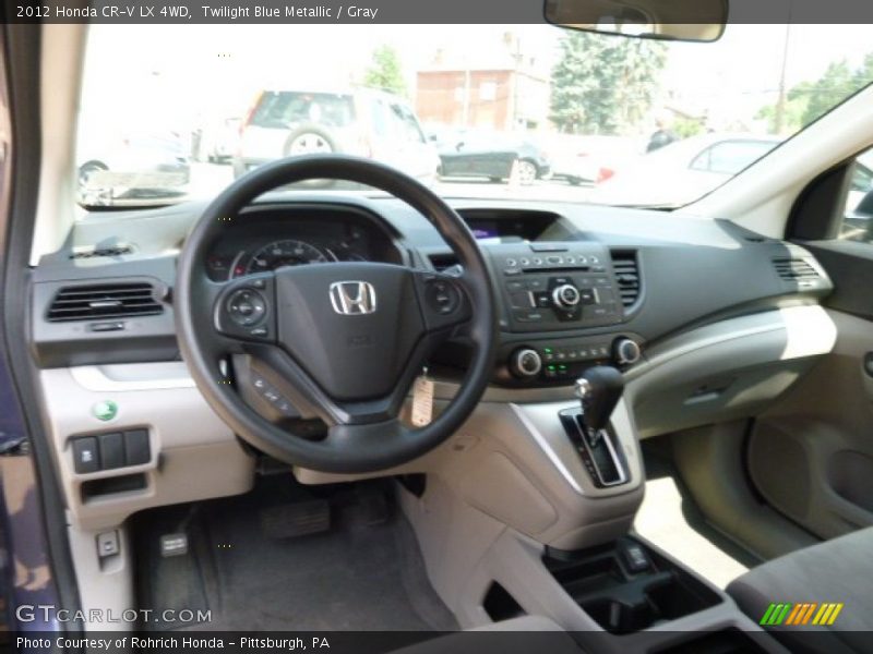 Twilight Blue Metallic / Gray 2012 Honda CR-V LX 4WD