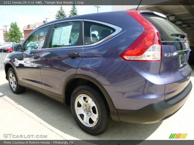 Twilight Blue Metallic / Gray 2012 Honda CR-V LX 4WD