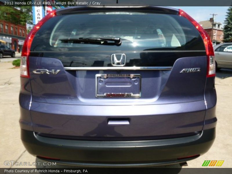 Twilight Blue Metallic / Gray 2012 Honda CR-V LX 4WD