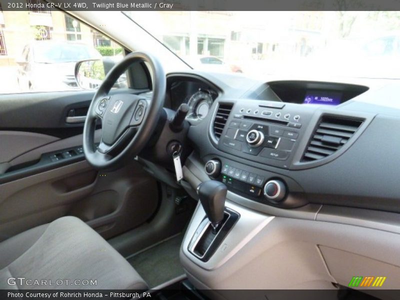 Twilight Blue Metallic / Gray 2012 Honda CR-V LX 4WD