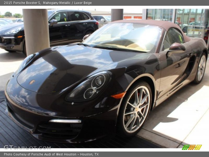 Mahogany Metallic / Luxor Beige 2015 Porsche Boxster S