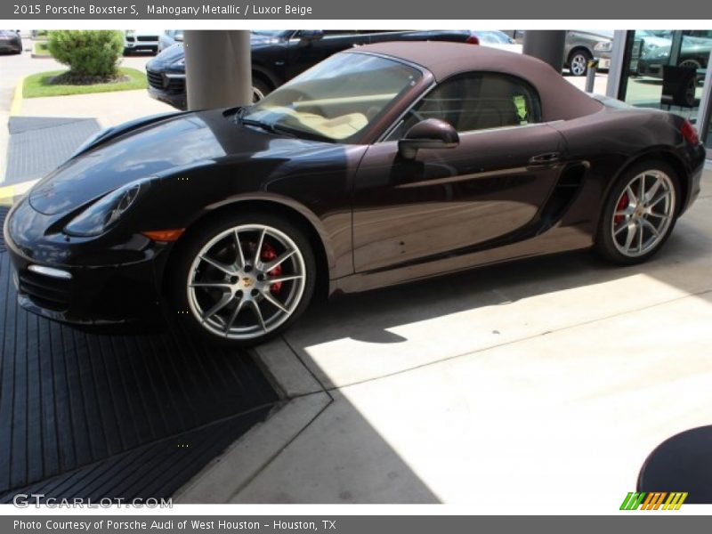 Mahogany Metallic / Luxor Beige 2015 Porsche Boxster S