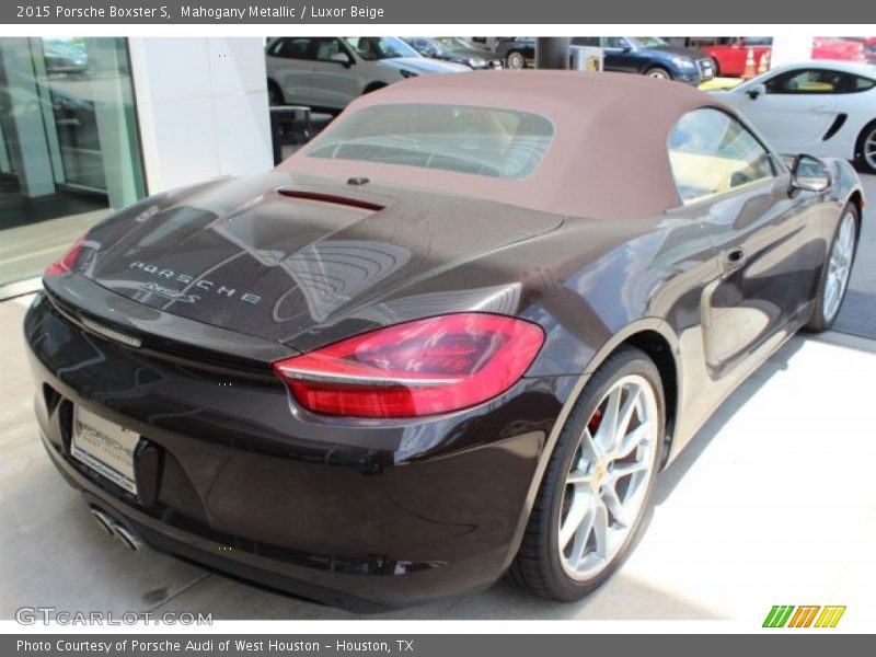 Mahogany Metallic / Luxor Beige 2015 Porsche Boxster S
