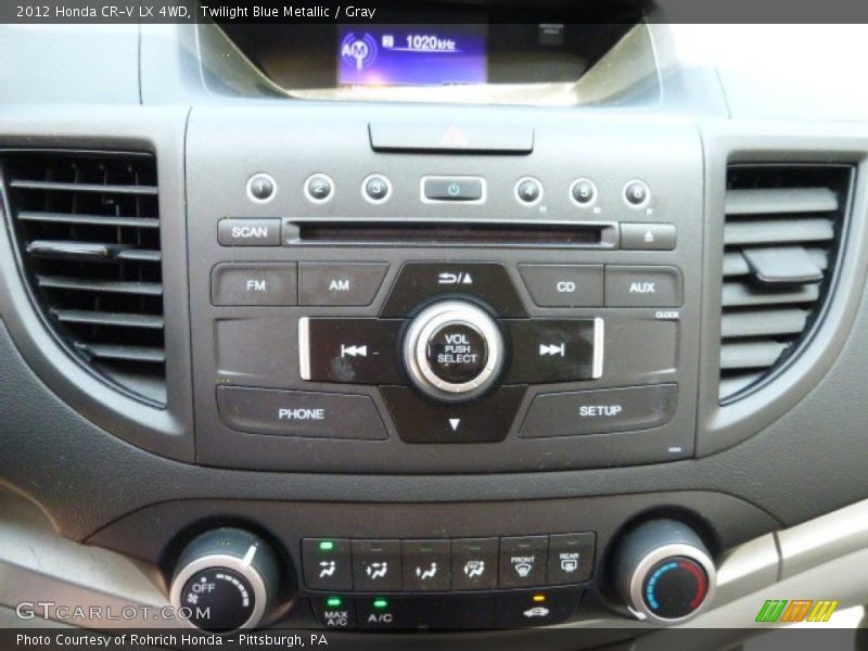 Twilight Blue Metallic / Gray 2012 Honda CR-V LX 4WD