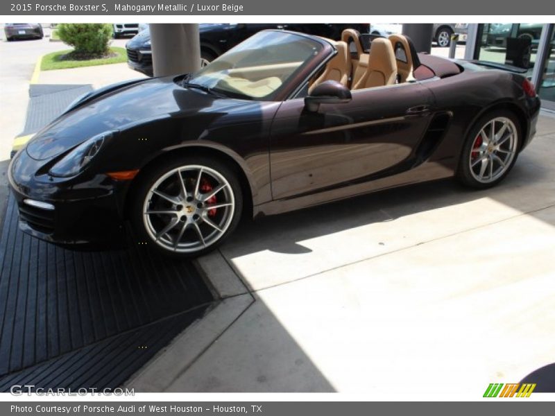 Mahogany Metallic / Luxor Beige 2015 Porsche Boxster S