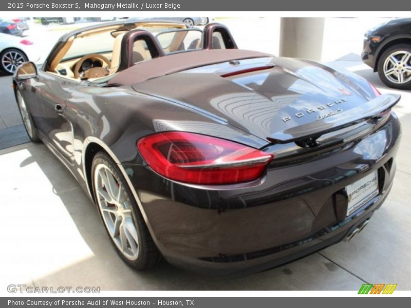 Mahogany Metallic / Luxor Beige 2015 Porsche Boxster S