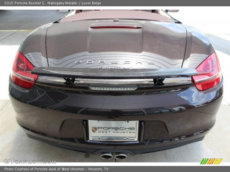 Mahogany Metallic / Luxor Beige 2015 Porsche Boxster S