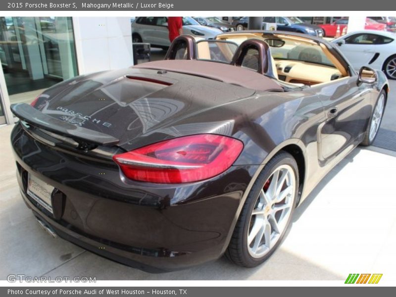 Mahogany Metallic / Luxor Beige 2015 Porsche Boxster S