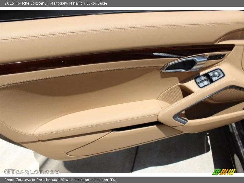 Mahogany Metallic / Luxor Beige 2015 Porsche Boxster S