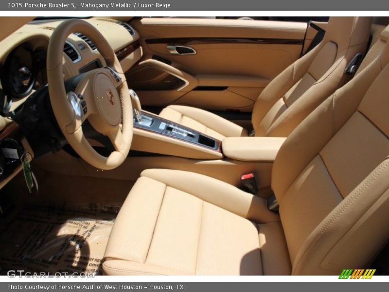 Mahogany Metallic / Luxor Beige 2015 Porsche Boxster S