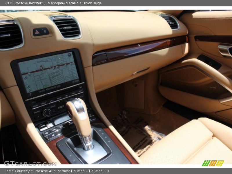 Mahogany Metallic / Luxor Beige 2015 Porsche Boxster S